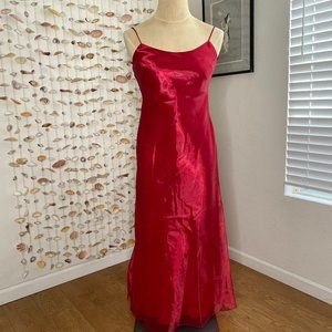 Jessica McClintock Gunne Sax Red Formal Gown Dress Sheath Size 13